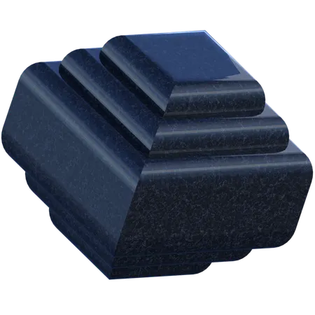 Sliced Cube Abstract Shape  3D Icon