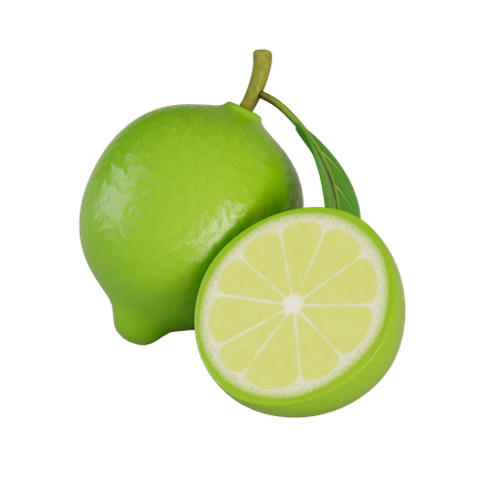 Sliced Lime  3D Icon
