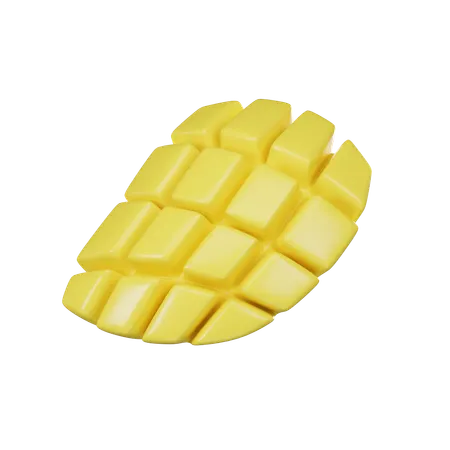 Sliced Mango  3D Icon