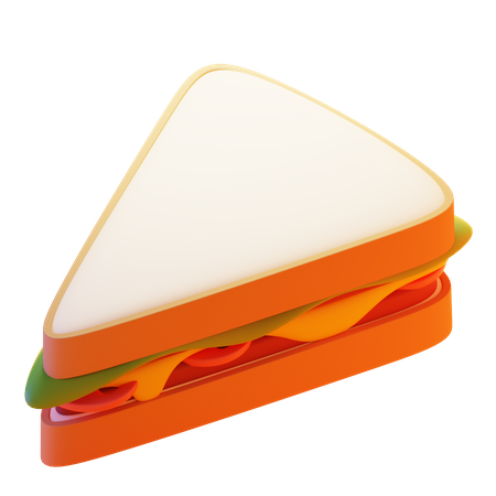 SLICED SANDWICH  3D Icon