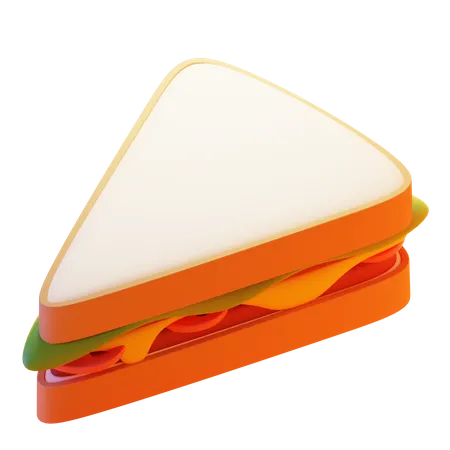 SLICED SANDWICH  3D Icon