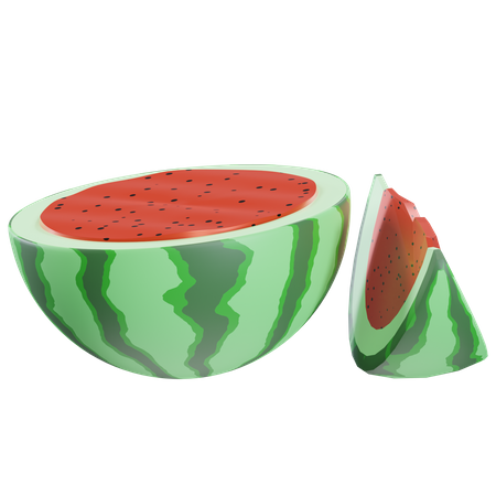 SLICED WATERMELON  3D Icon