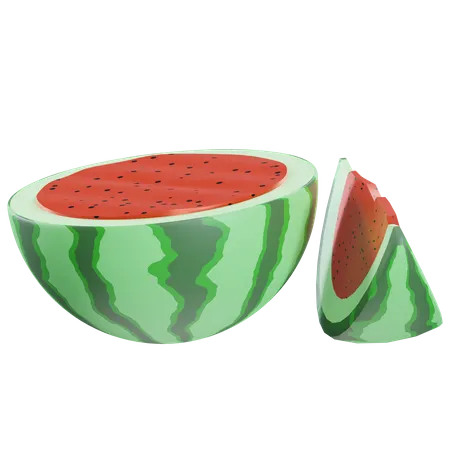 SLICED WATERMELON  3D Icon