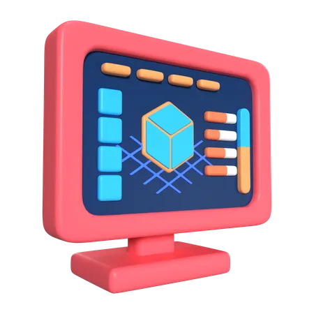 This Is Slicer 3 D Printer 3 D Render Illustration Icon It Comes As A High Resolution PNG File Isolated On A Transparent Background The Available 3 D Model File Formats Include BLEND OBJ FBX And GLTF 3D Icon