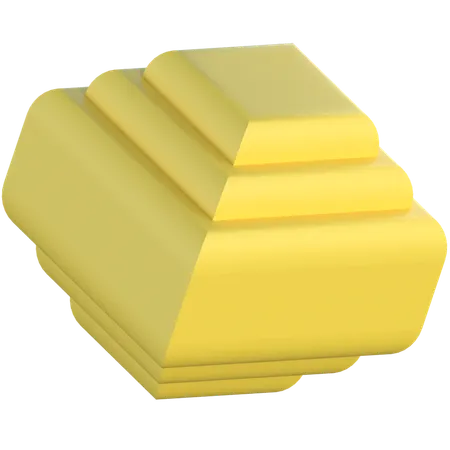 Slices Cube 3D Icon