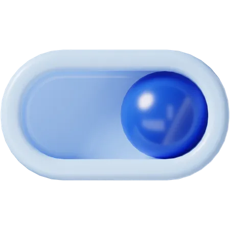 Slide Button 3 D Icon 3D Icon