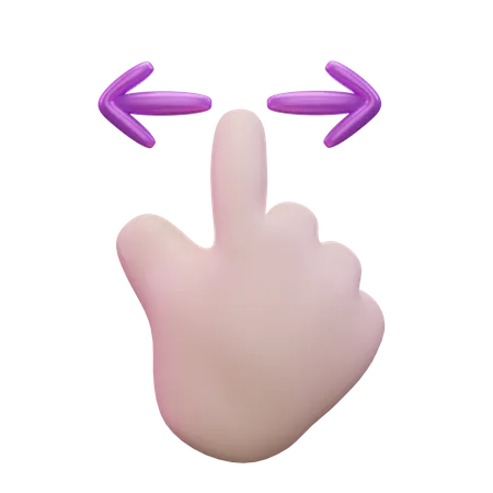 Slide Left Right Hand Gesture  3D Icon