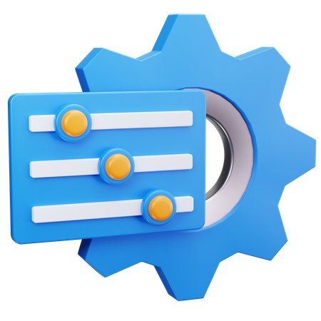 Slider Settings  3D Icon