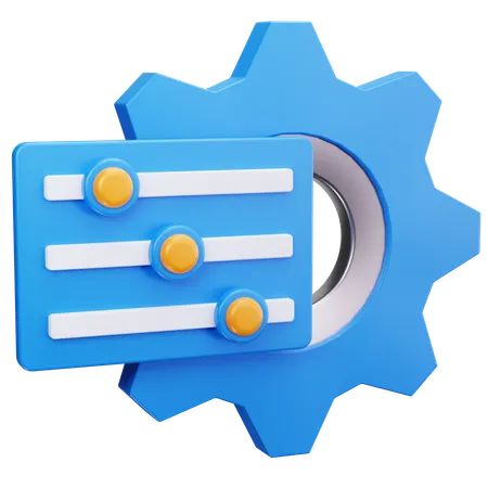 Slider Settings  3D Icon