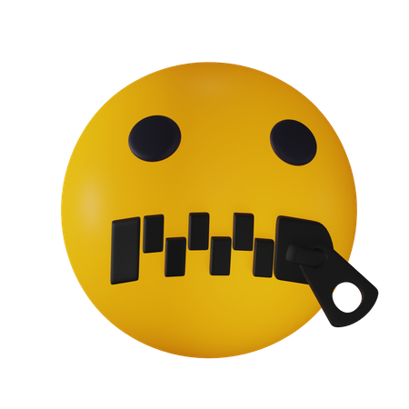 Slient Emoji  3D Icon