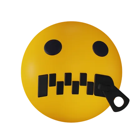 Slient Emoji  3D Icon