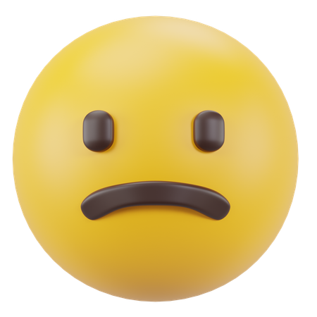 Slightly Frowning Face  3D Icon