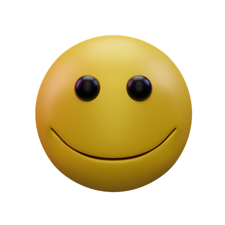 Slightly Smiling  3D Icon