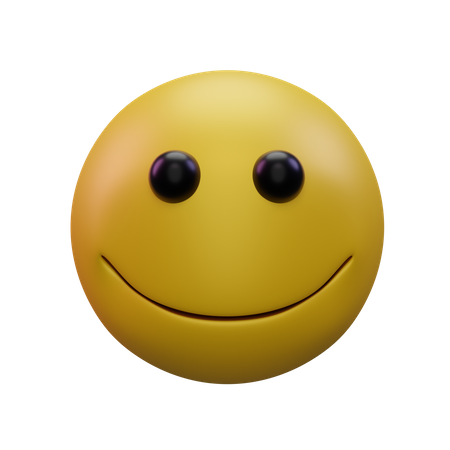 Slightly Smiling 3D Icon