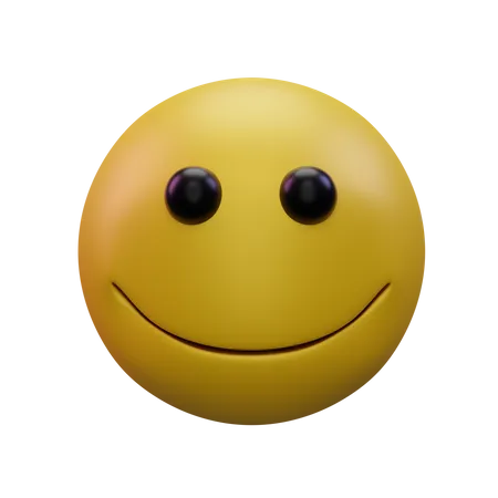Slightly Smiling  3D Icon