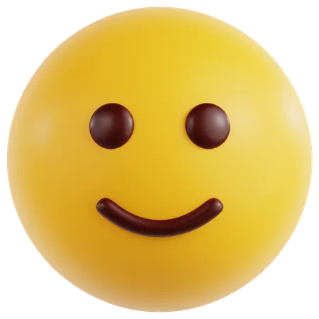 Slightly Smiling Face  3D Icon