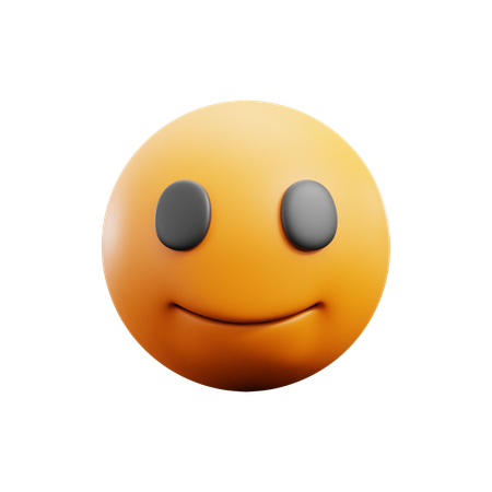 Slightly Smiling Face  3D Icon