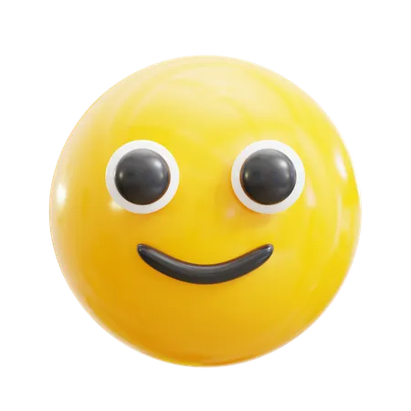 Slightly Smiling Face  3D Icon