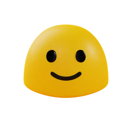 Slightly Smiling Face  3D Icon