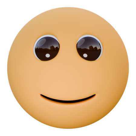 Slightly Smiling Face  3D Icon