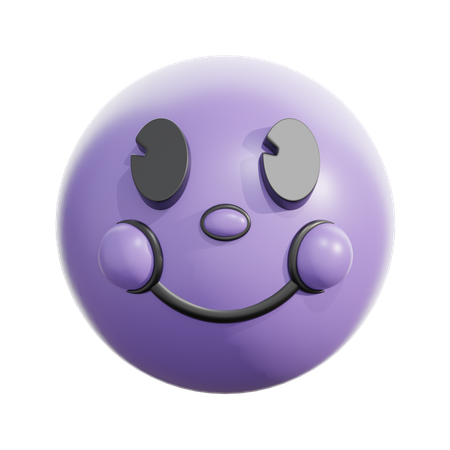 Slightly Smiling Face  3D Icon