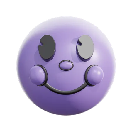 Slightly Smiling Face  3D Icon