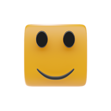 Slightly Smilling Face  3D Icon