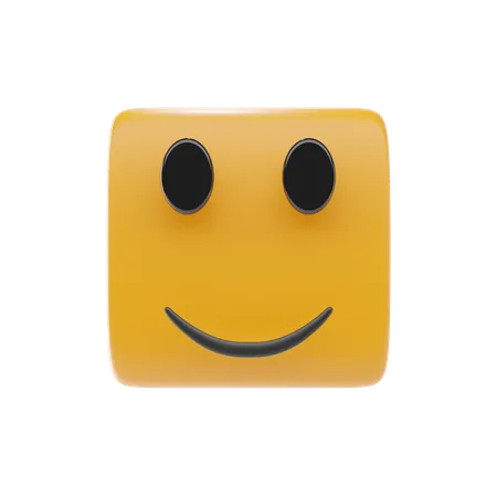 Slightly Smilling Face  3D Icon