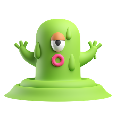 Monstre visqueux  3D Icon