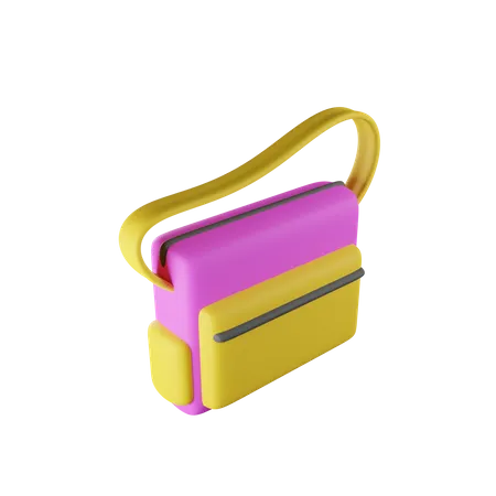 Sling Bag 3 D Render Isolated Images 3D Icon