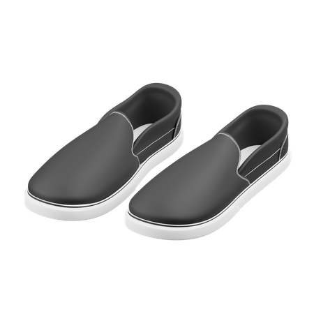 Slip On Shoes  3D Illustration