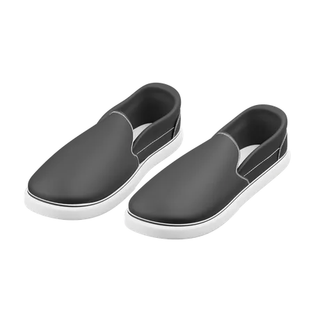 Slip On Shoes  3D Illustration