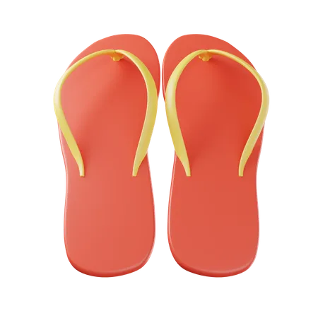 Slippers  3D Illustration