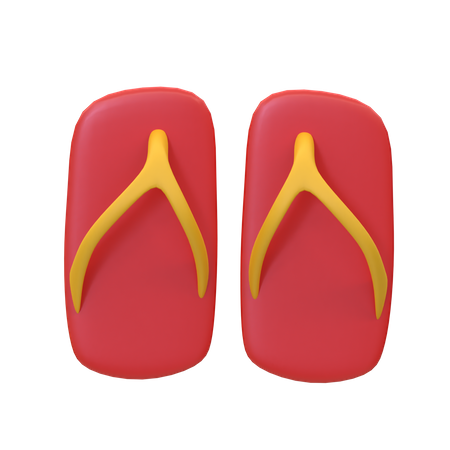 Slippers  3D Illustration