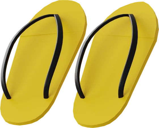 Slippers  3D Illustration