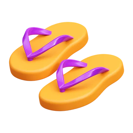 Slippers 3 D Illustration Icon 3D Icon