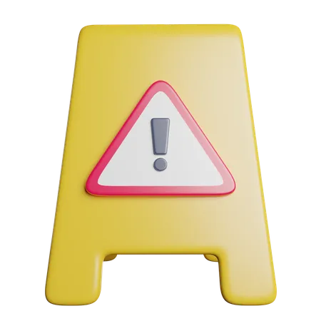 Slippery Protection Traffic 3D Icon
