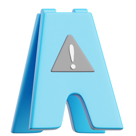 Slippery Signs  3D Icon