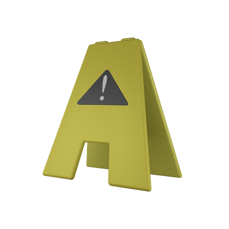 Slippery Signs  3D Icon