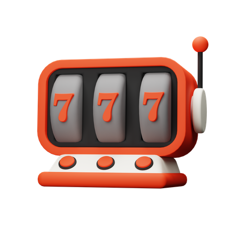 Slot Machine  3D Icon