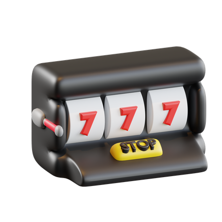 Slot Machine  3D Icon