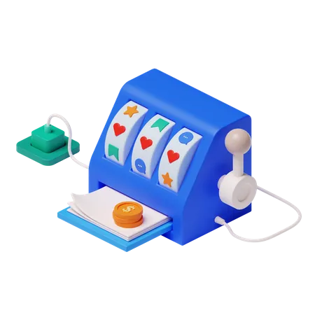 Slot Machine  3D Illustration