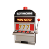 3d slot machine logo