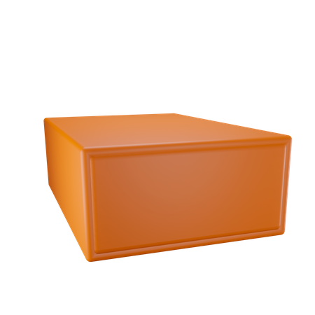 Slotted box  3D Illustration