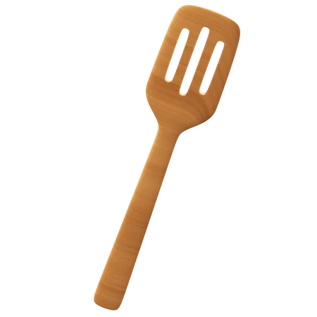 Slotted Spatula 3D Icon