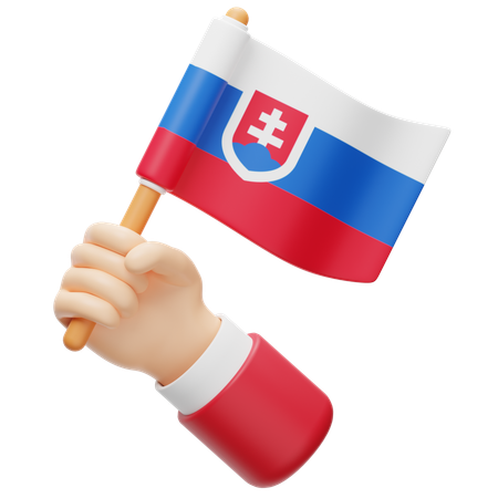 Drapeau de la Slovaquie  3D Icon