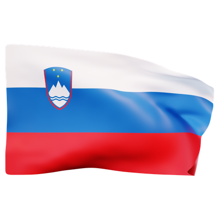 Slovenia Flag  3D Icon