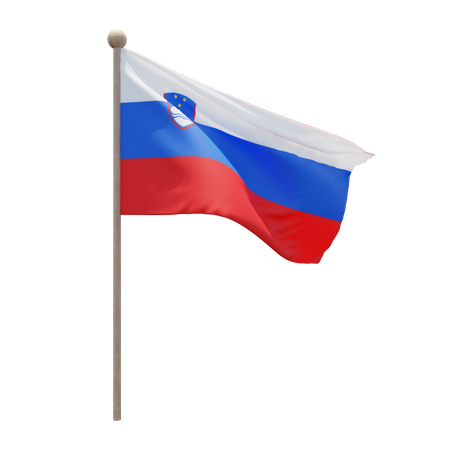 Slovenia Flagpole  3D Flag