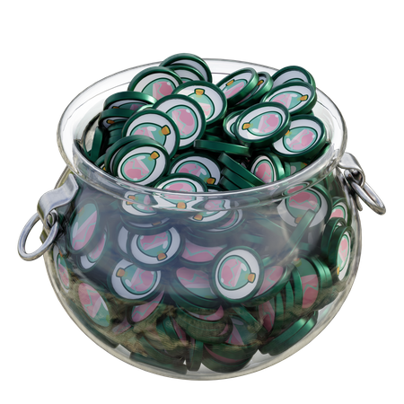 Slp Clear Glass Pot  3D Icon