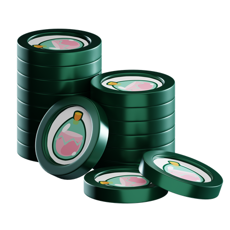 Slp Coin Stacks  3D Icon